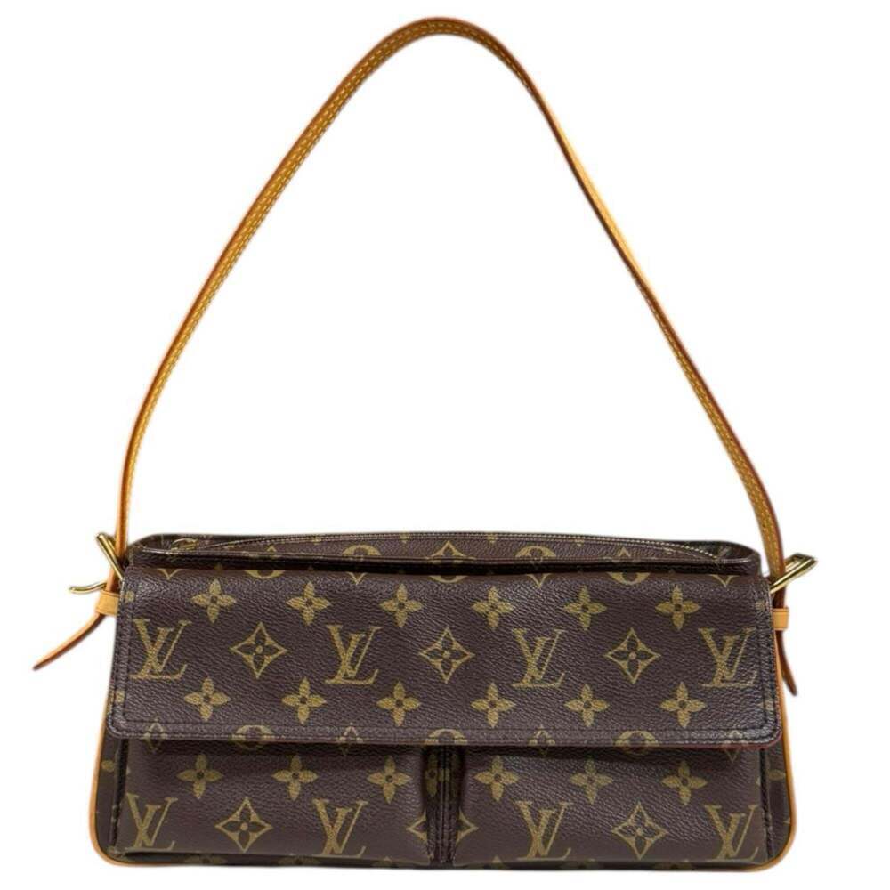 LOUIS VUITTON Brown Monogram Canvas Shoulder Bag